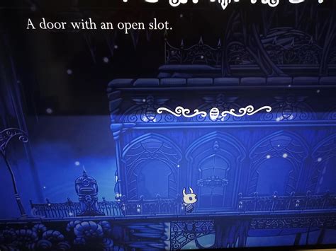 hollow knight a door with an open slot - Hollow Knight doors with slot